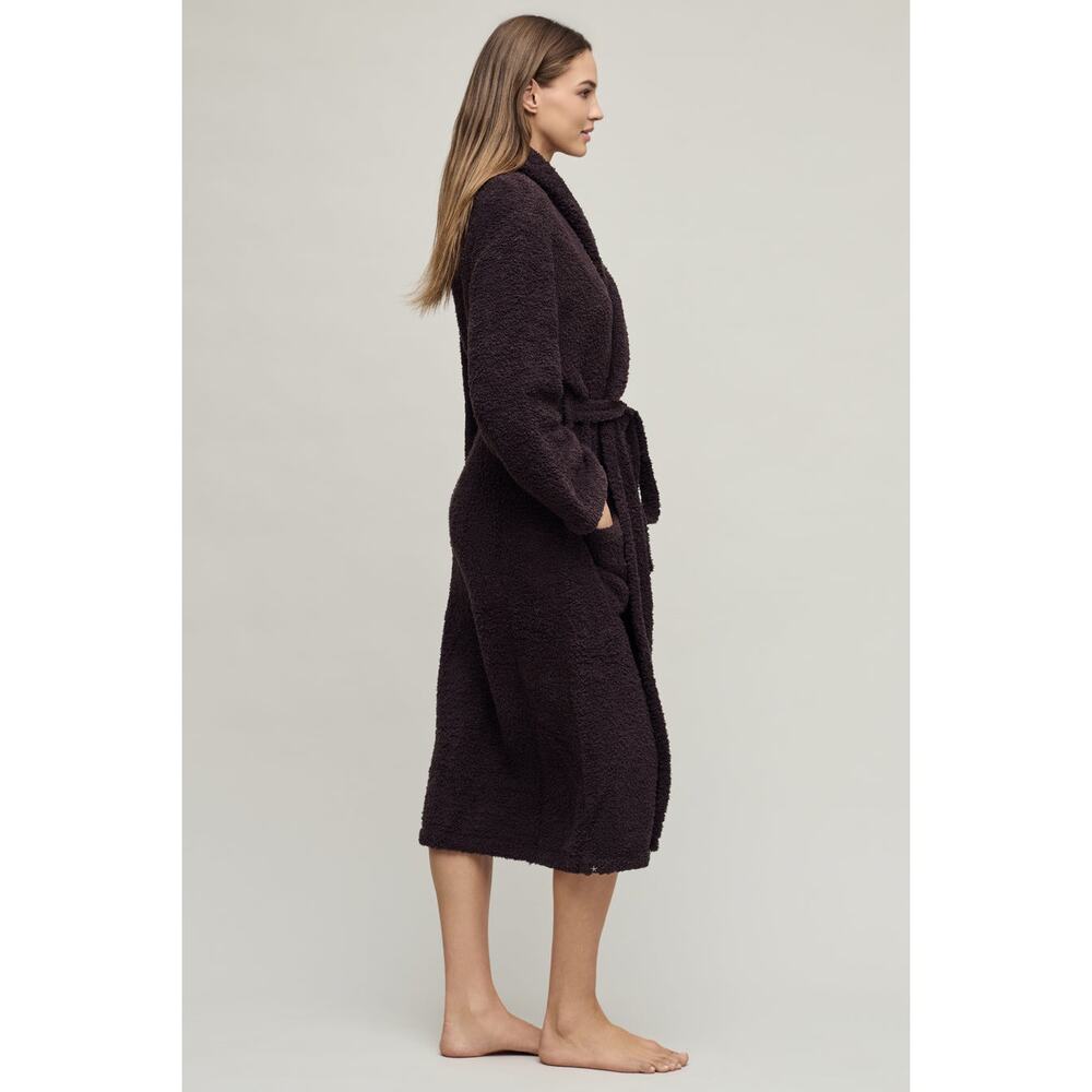Barefoot Dreams CozyChic Adult Robe in Umber Purple EUC Size 1 S/M - Picture 2 of 8